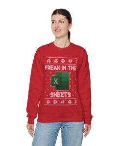 Freak In The Sheets Ugly Christmas Sweatshirt Womens