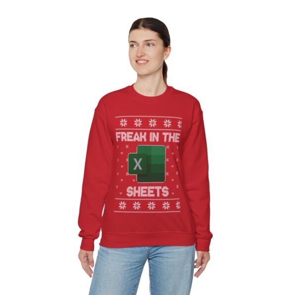 Freak In The Sheets Ugly Christmas Sweatshirt Womens