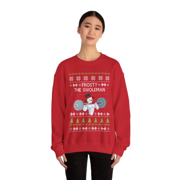 Swoleman Snowman Ugly Christmas Sweatshirt Womens