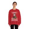 Cowboy Santa Ugly Christmas Sweatshirt Womens