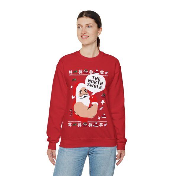 Santa The Swoleman Ugly Christmas Sweatshirt Womens