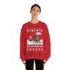 Ho Ho Ho Santa Reindeer Ugly Christmas Sweatshirt Womens