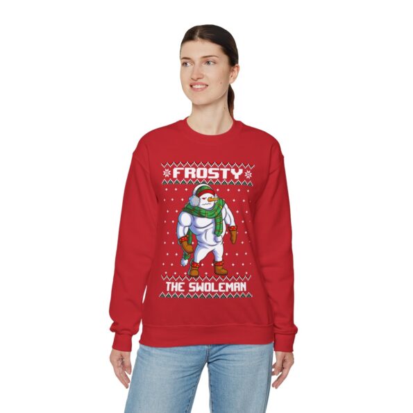 Frosty Swoleman Ugly Christmas Sweatshirt For Women