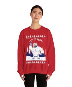 Yeti To Party Ugly Christmas Sweatshirt Womens