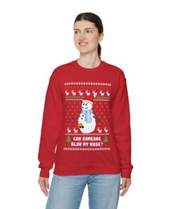 Snowman Ugly Christmas Sweatshirt For Women