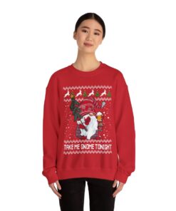 Adorable Gnome Ugly Christmas Sweatshirt Womens
