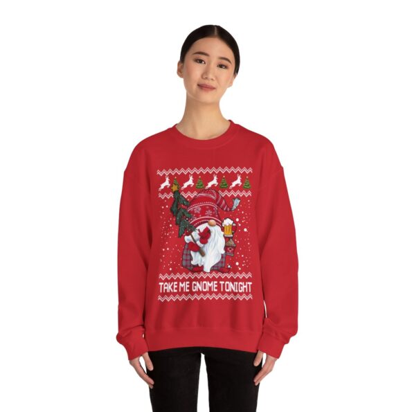 Adorable Gnome Ugly Christmas Sweatshirt Womens