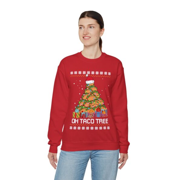 Oh Taco Tree Ugly Christmas Sweatshirt Womens