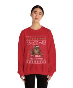 Alternative view of Squirrel Ugly Christmas Sweatshirt For Women