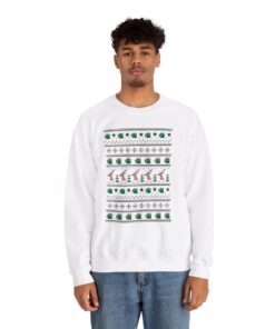 Alternative view of Freak In The Sheets Christmas Sweatshirt Ugly