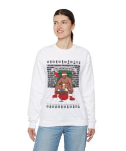 Alternative view of Barry Wood Ugly Christmas Sweatshirt Womens