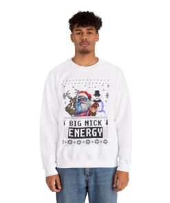 Alternative view of Big Nick Energy Ugly Xmas Sweatshirt For Men