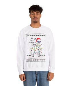 Alternative view of Fa La La Larma Christmas Sweatshirt For Men