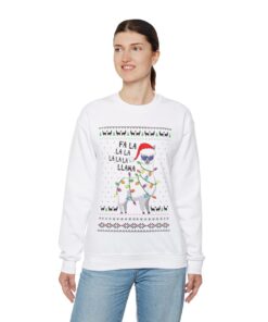 Alternative view of Cool Llama Ugly Christmas Sweatshirt Womens