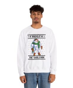 Alternative view of Frosty Swoleman Ugly Xmas Sweatshirt