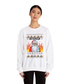 Alternative view of This Is Fine Funny Ugly Christmas Sweatshirt For Unisex