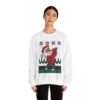 Santa Love Golf Ugly Christmas Sweatshirt Womens