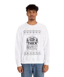 Alternative view of Real Thick And Sprucy Christmas Sweatshirt For Men