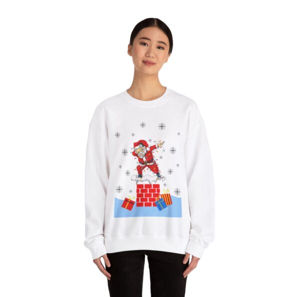 Funny Santa Dabbing Ugly Christmas Sweatshirt Womens