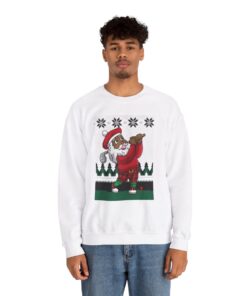 Alternative view of Golfer Santa Ugly Xmas Sweatshirt