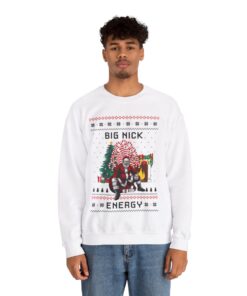 Alternative view of Big Nick Energy Santa Christmas Sweatshirt For Men