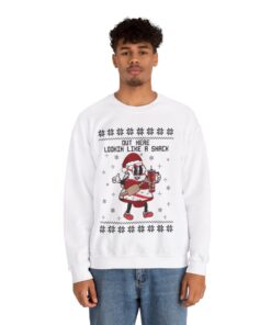 Alternative view of Out Here Lookin Like A Snack Christmas Sweatshirt For Men