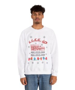 Alternative view of Hallelujah Griswold House Christmas Sweatshirt For Men