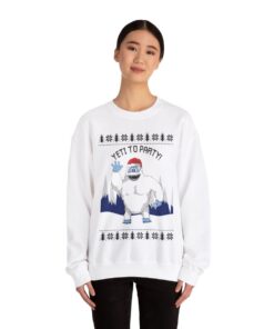 Alternative view of Yeti To Party Ugly Christmas Sweatshirt Womens