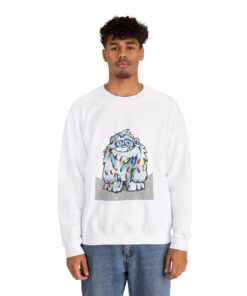 Alternative view of Yeti Christmas Sweatshirt Ugly