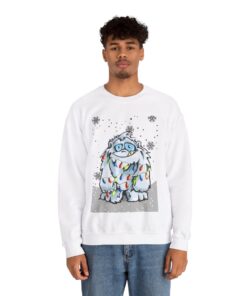 Alternative view of Adorable Yeti Christmas Sweatshirt For Men