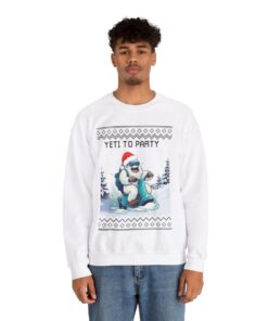 Alternative view of Yeti To Party Ugly Xmas Sweatshirt For Men