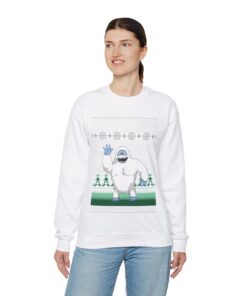 Alternative view of Merry Yeti Ugly Christmas Sweatshirt Womens