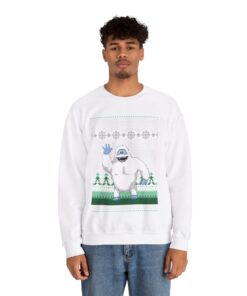 Alternative view of Merry Yeti Christmas Sweatshirt For Men