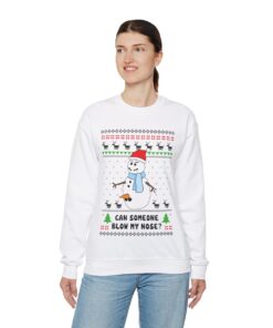 Alternative view of Snowman Ugly Christmas Sweatshirt For Women