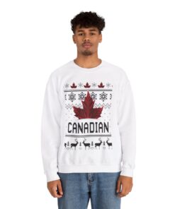 Maple Leaves Christmas Sweatshirt For Men
