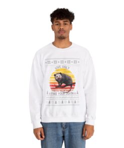 Alternative view of Possum Life Christmas Sweatshirt For Men