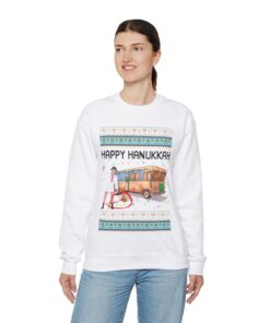 Alternative view of Christmas Vacation Hanukkah Ugly Christmas Sweatshirt Womens