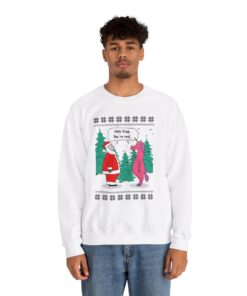 Alternative view of Believe In Santa Unicorn Ugly Xmas Sweatshirt