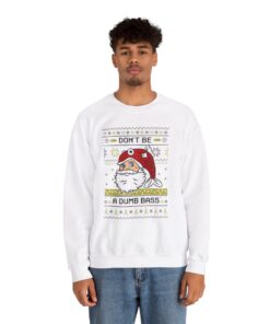 Alternative view of Dont Be a Dumb Bass Fishing Funny Ugly Sweater