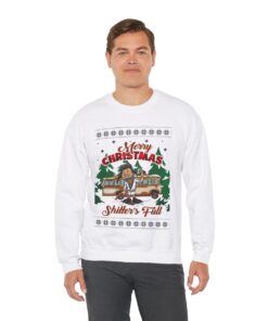 Alternative view of Cousin Eddie Shitters Full Christmas Sweatshirt For Men