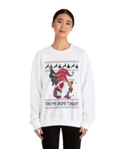 Alternative view of Adorable Gnome Ugly Christmas Sweatshirt Womens