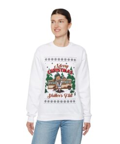 Alternative view of Funny Cousin Eddie Shitters Full Ugly Christmas Sweatshirt Womens