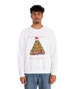Alternative view of Taco Christmas Tree Ugly Xmas Sweatshirt