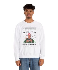 Alternative view of Get Lit With Clark Griswold Ugly Xmas Sweatshirt