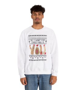 Alternative view of All I Want For Christmas Is Dickmas Ugly Xmas Sweatshirt