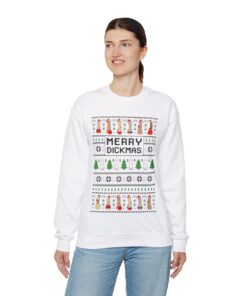 Alternative view of Merry Dickmas Ugly Xmas Sweatshirt For Women