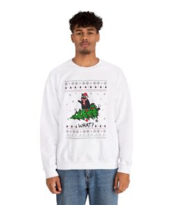 Alternative view of Black Cat Ugly Xmas Sweatshirt