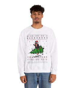 Alternative view of Black Cat Christmas Sweatshirt For Men