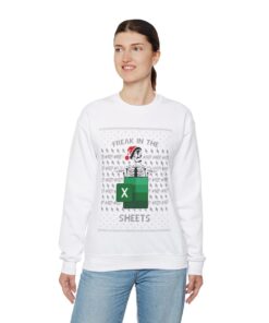 Alternative view of Santa Skeleton Ugly Christmas Sweatshirt Womens
