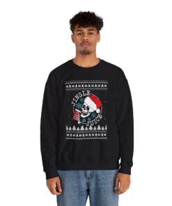 Alternative view of Jingle Juice Beverage Funny Ugly Xmas Sweatshirt